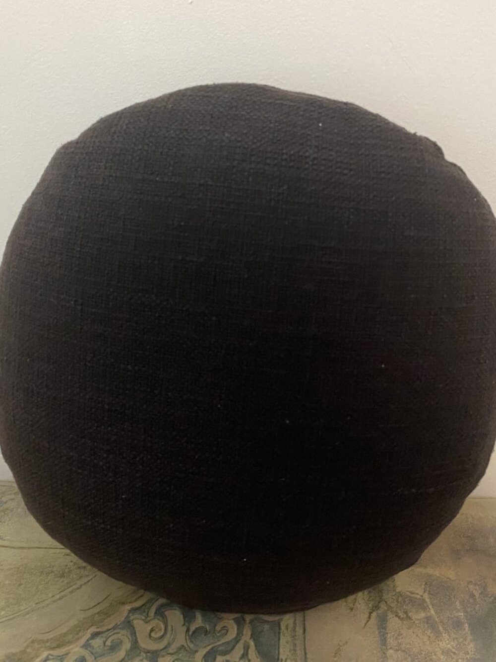 Black Round Accent Pillows – Set of 2 - Picture 5 of 7